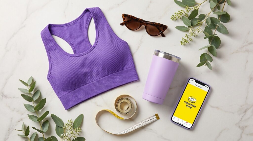 Top 7 Achados do Mercado Livre para Magrinhas 1 Fashion and fitness items flat 202605132005