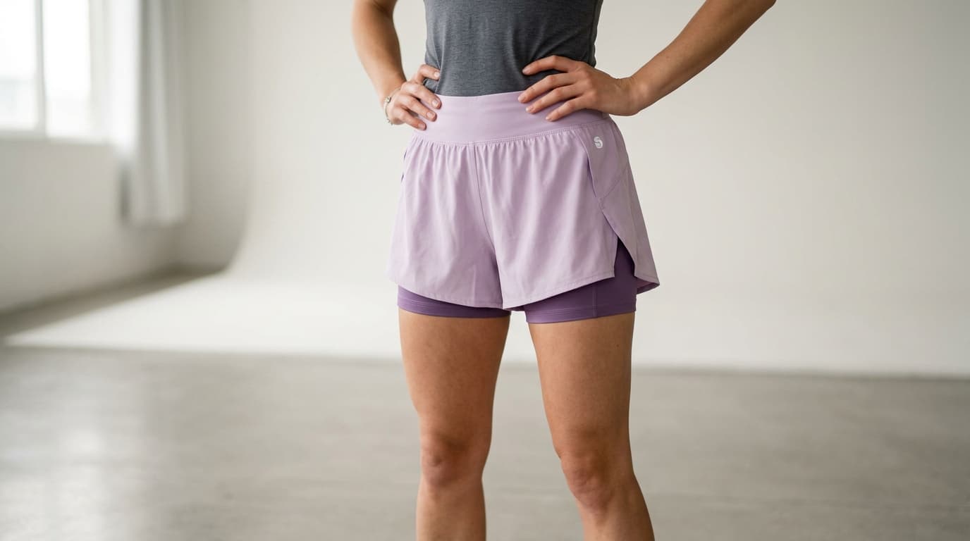 Short Duplo Fitness com Compressão
