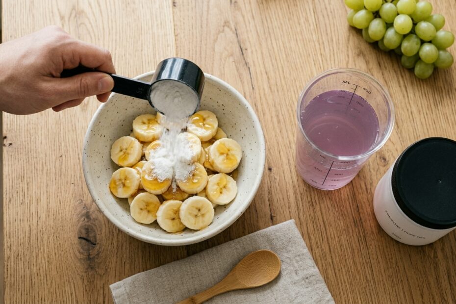Scoop pouring creatine into bowl 202605141641